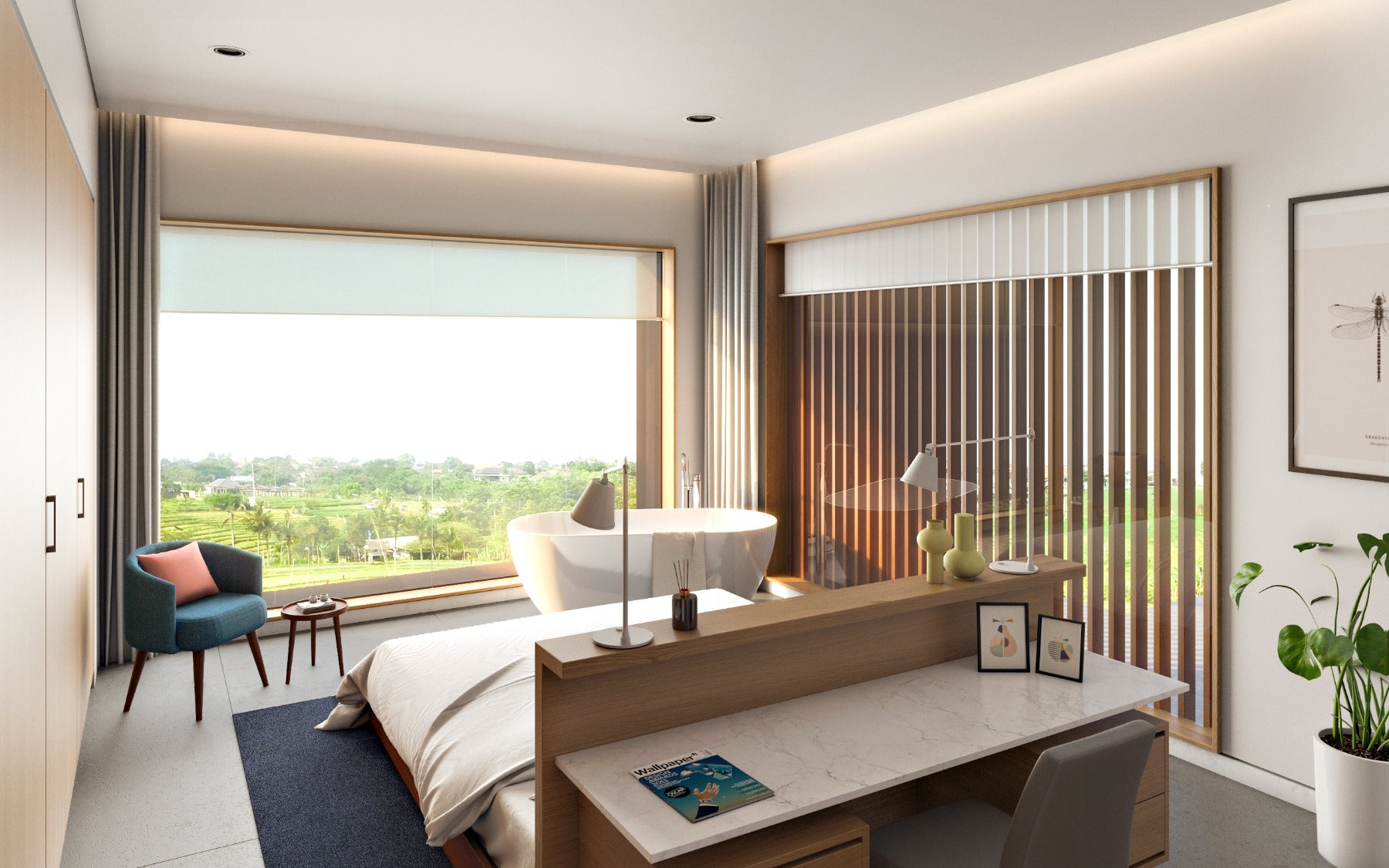 Design Assembly - Berawa Townhouses - Bali Architect - Interior Design - Bali Villa - Bedroom