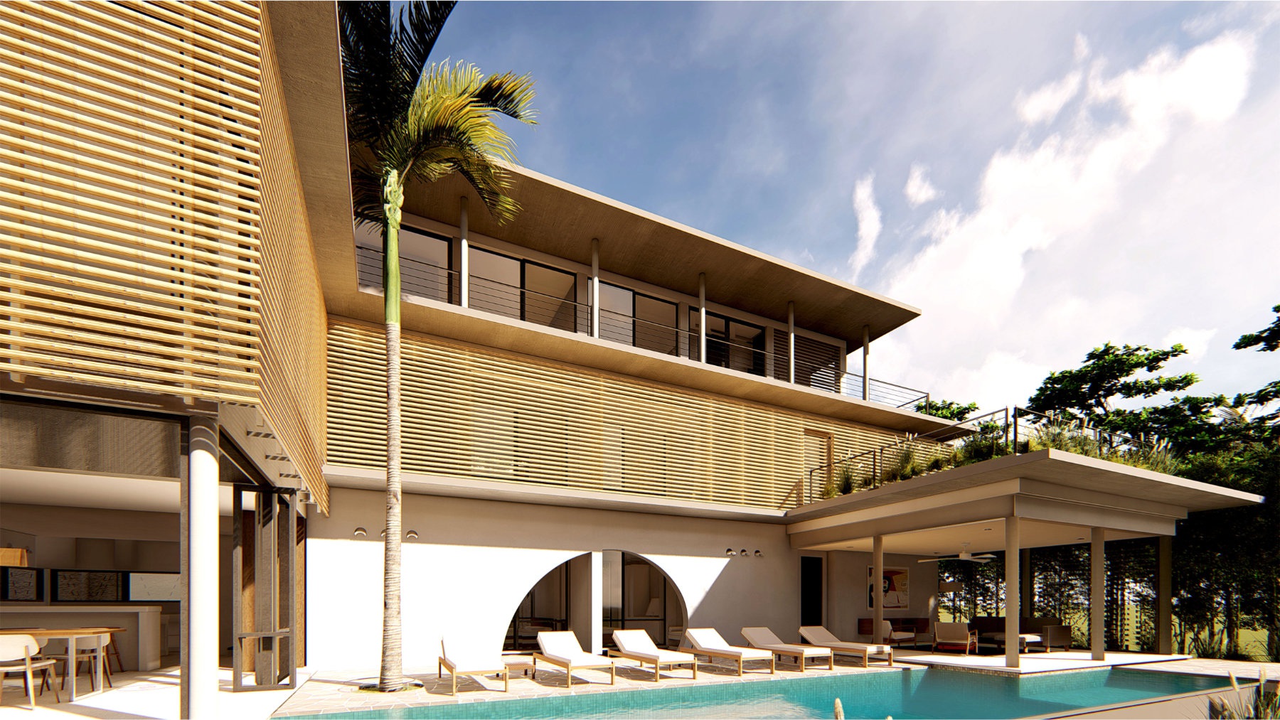 Design Assembly - Bisma Villa - Bali Architect - Interior Design - Bali Villa - Wooden Facade