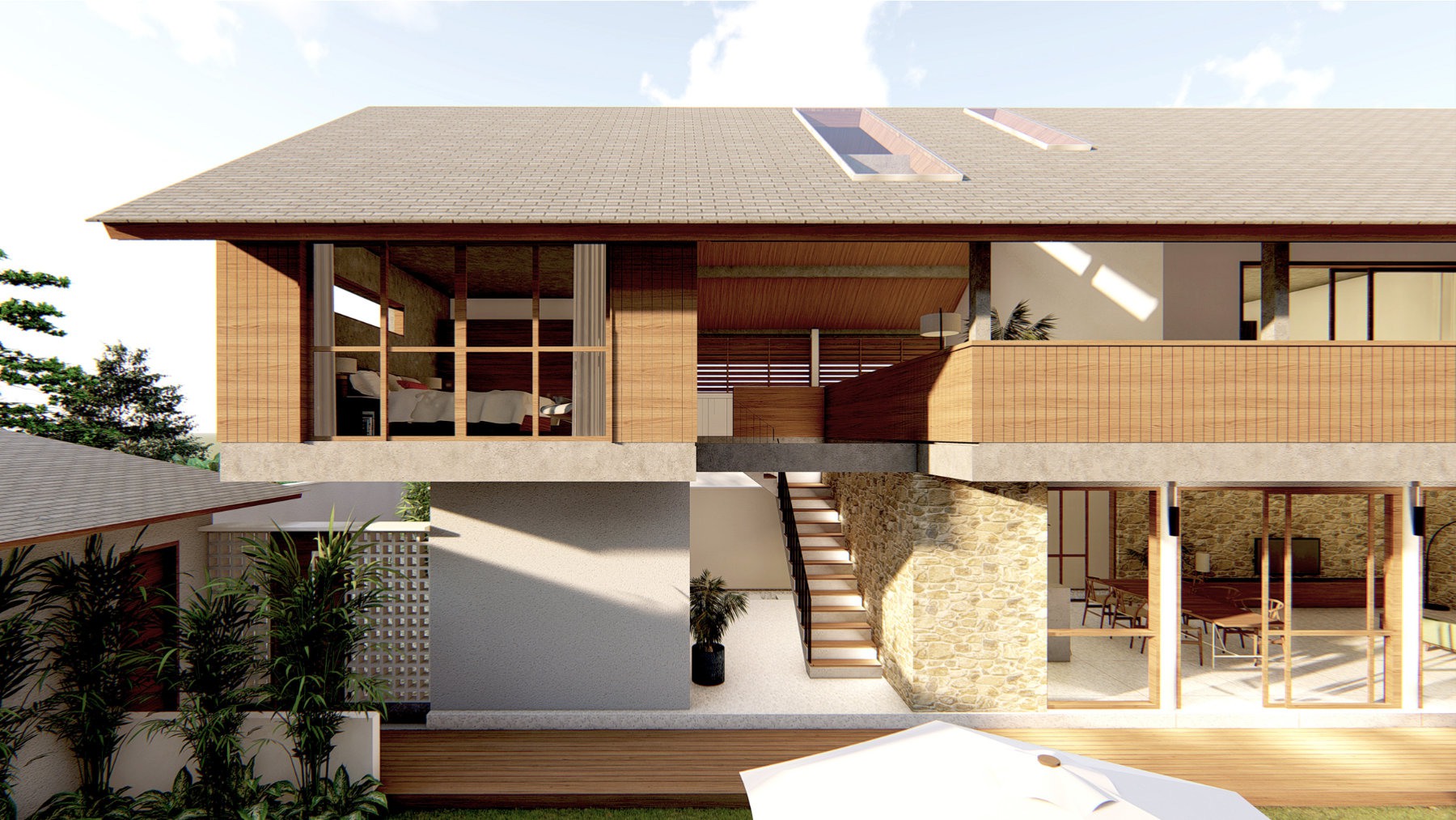 Design Assembly - Cepaka Villa - Bali Architect - Interior Design - Bali Villa - Building Facade