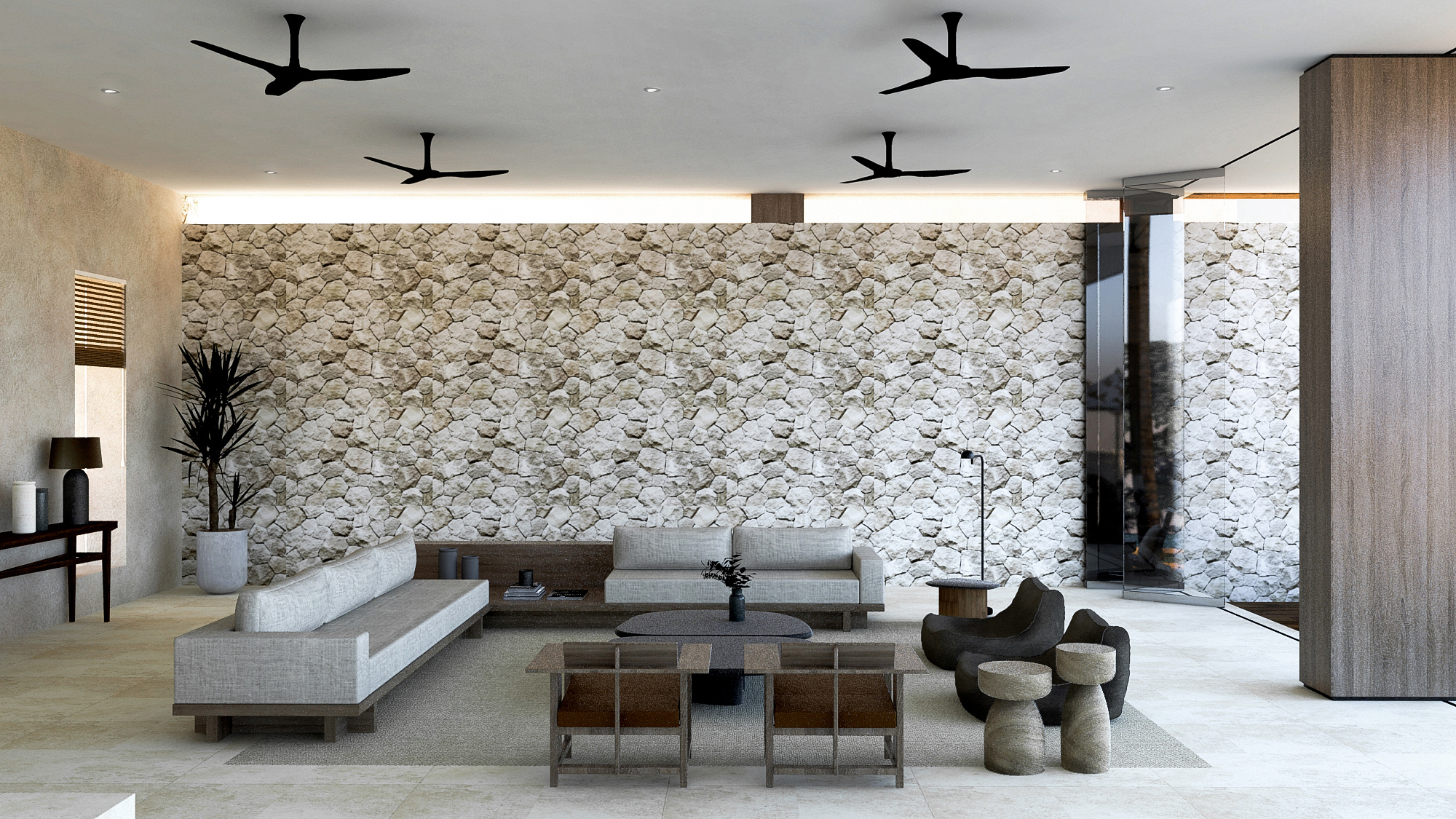 Design Assembly - Dreamland Villas - Bali Architect - Interior Design - Bali Villa - Living Room