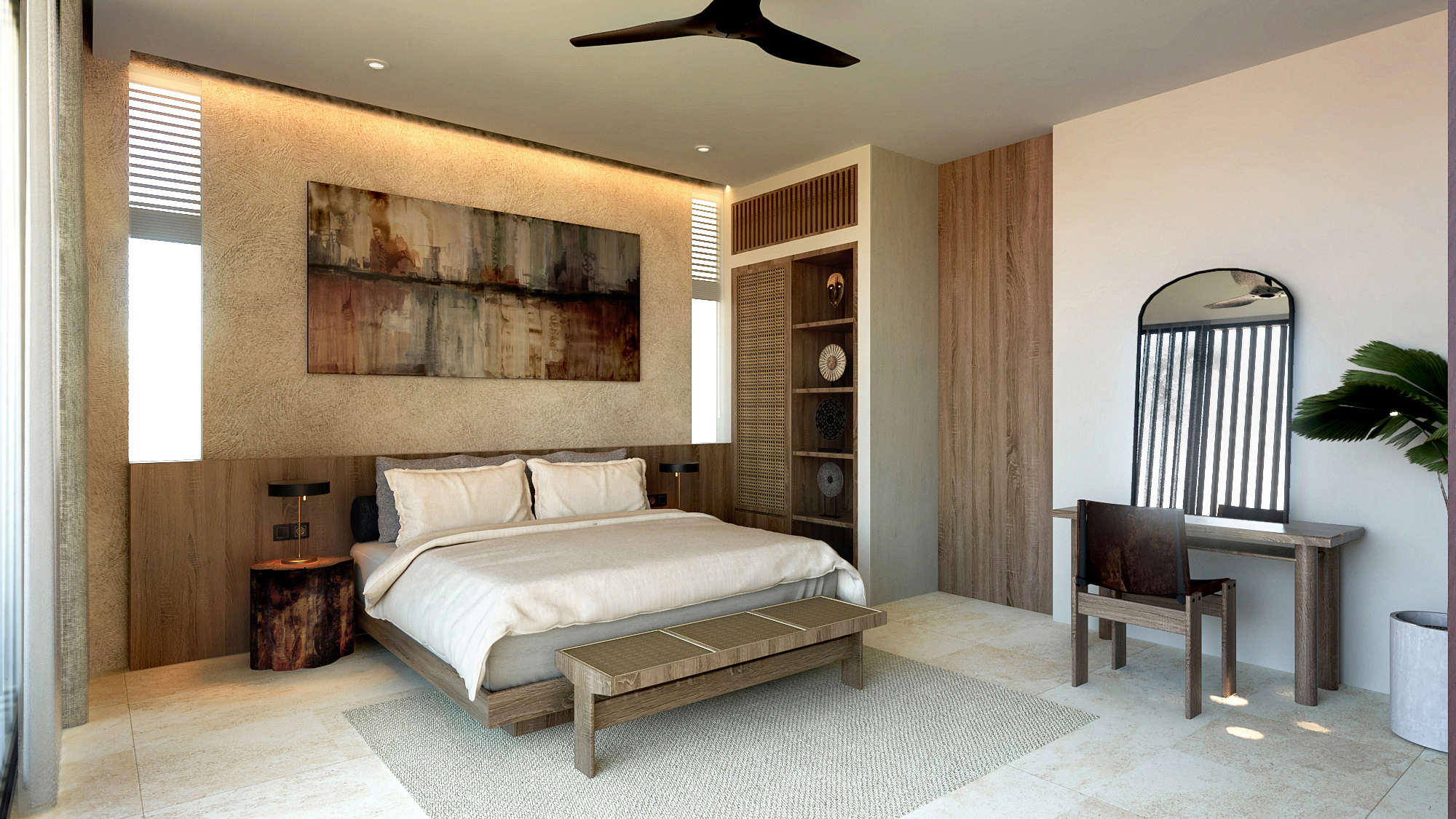 Design Assembly - Dreamland Villas - Bali Architect - Interior Design - Bali Villa - Bedroom