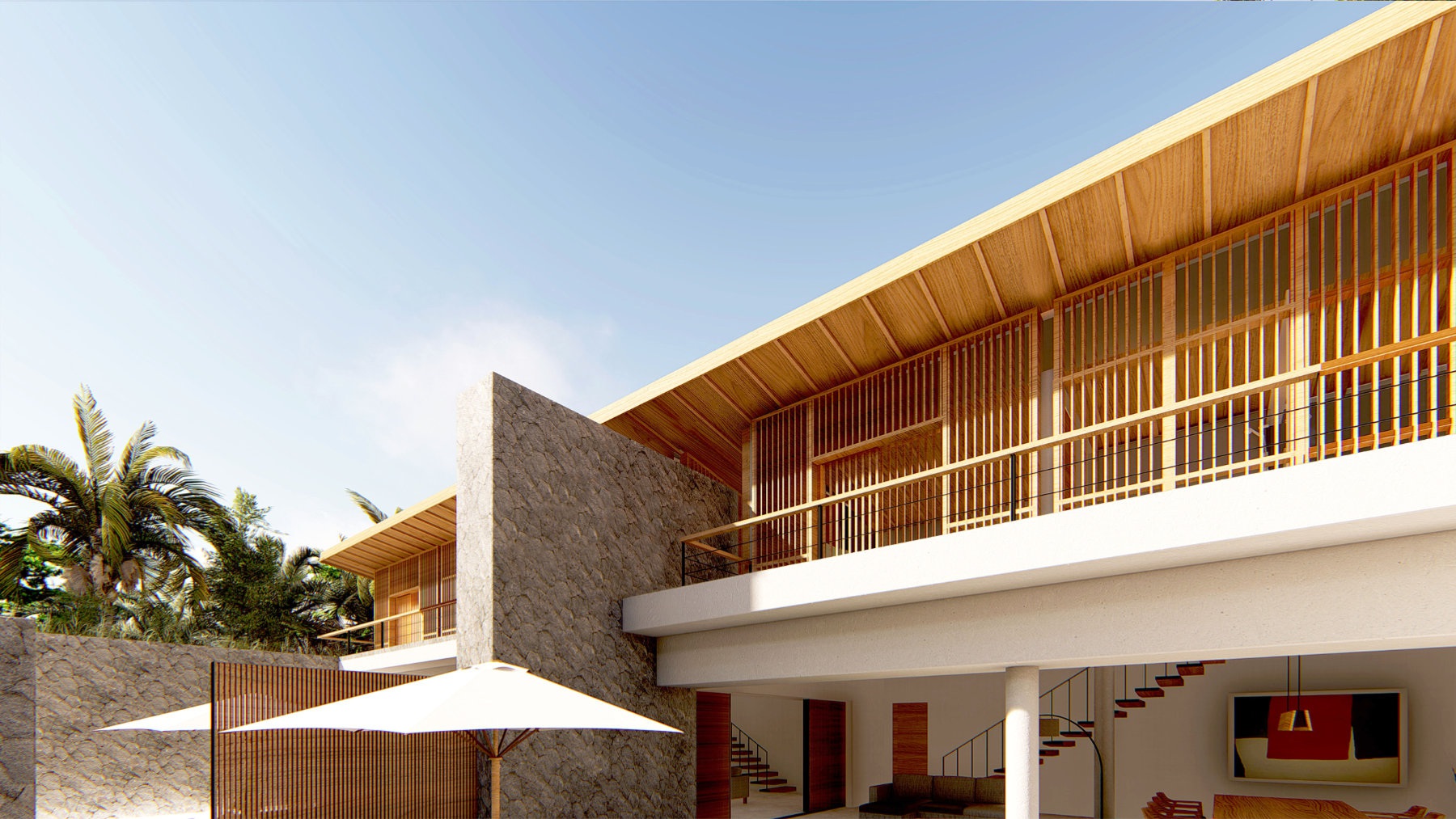 Design Assembly - Nelayan Villas - Bali Architect - Interior Design - Bali Villa - Wooden Facade