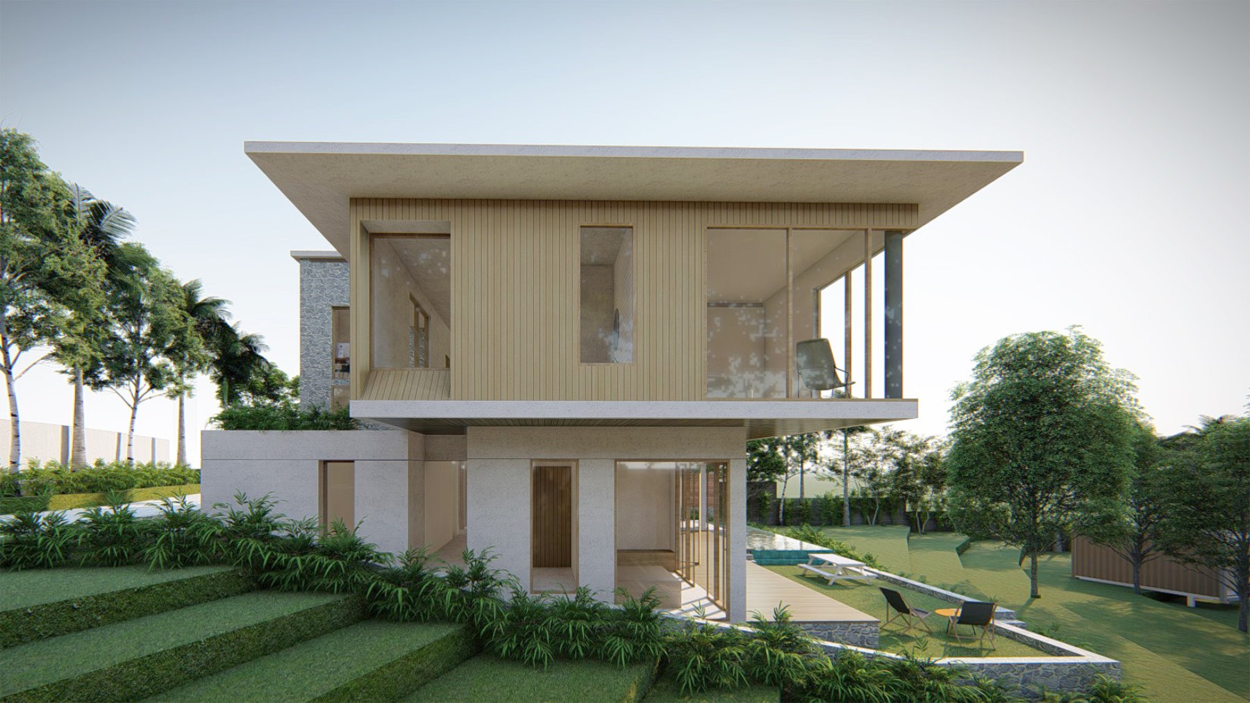 Design Assembly - Tumbak Bayuh House - Bali Architect - Interior Design - Bali Villa - Building Facade