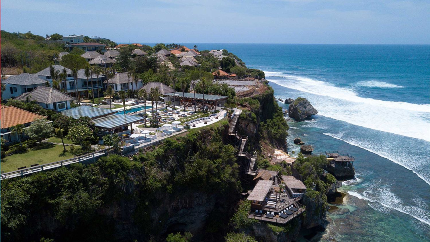 Ulu Cliff House - Beach Club in Bali - Interior Design - Bali Architect - Building Facade