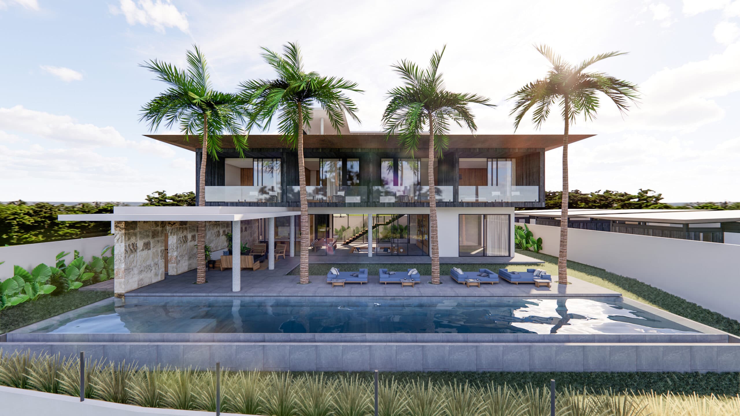 Design Assembly - Bingin Forest Villa - Bali Architect - Interior Design - Bali Villa - Building Facade - Swimming Pool
