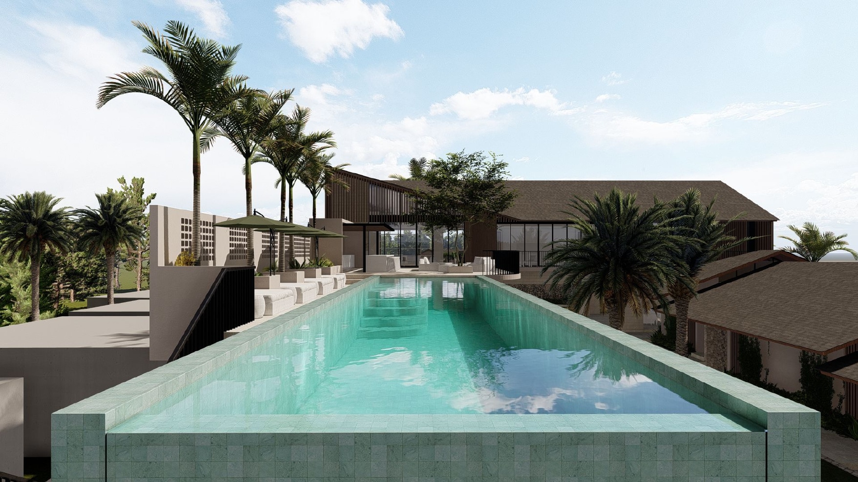 Design Assembly - Pererenan Villa - Bali Architect - Interior Design - Bali Villa - Swimming Pool - Bricks Facade