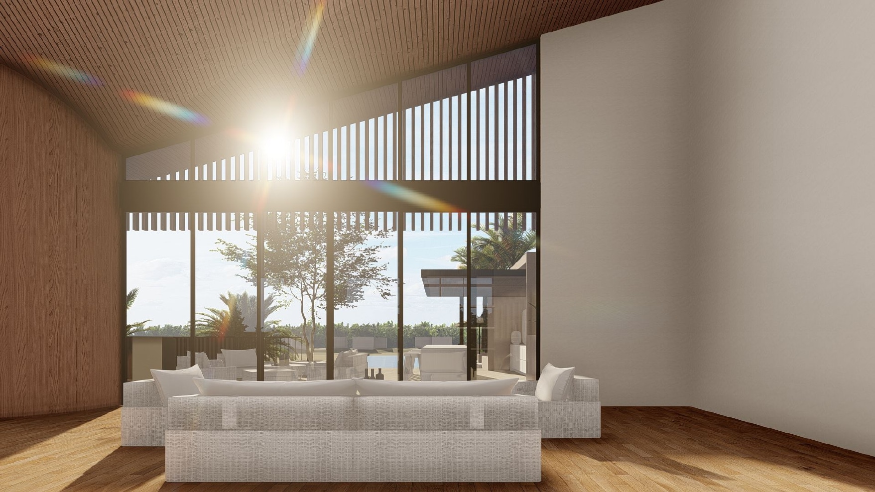 Design Assembly - Berawa 15 Villa - Bali Architect - Interior Design - Bali Villa - Living Room - Wooden Facade - Wall Facade