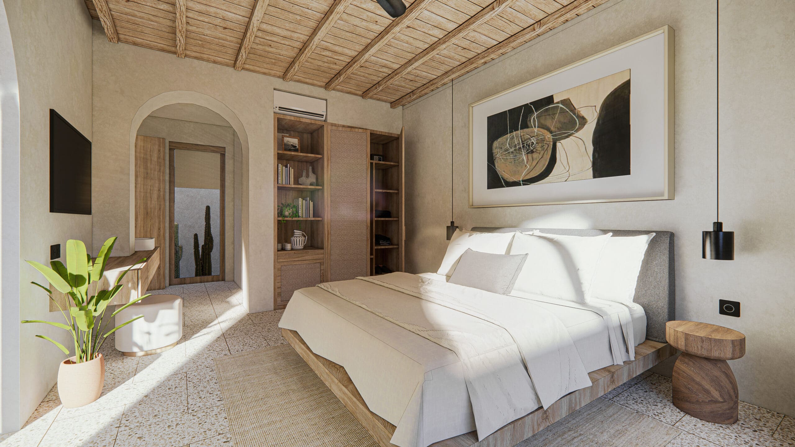 Design Assembly - Michael Utomo Villa - Bali Architect - Interior Design - Bali Villa - Bedroom - Wooden Facade