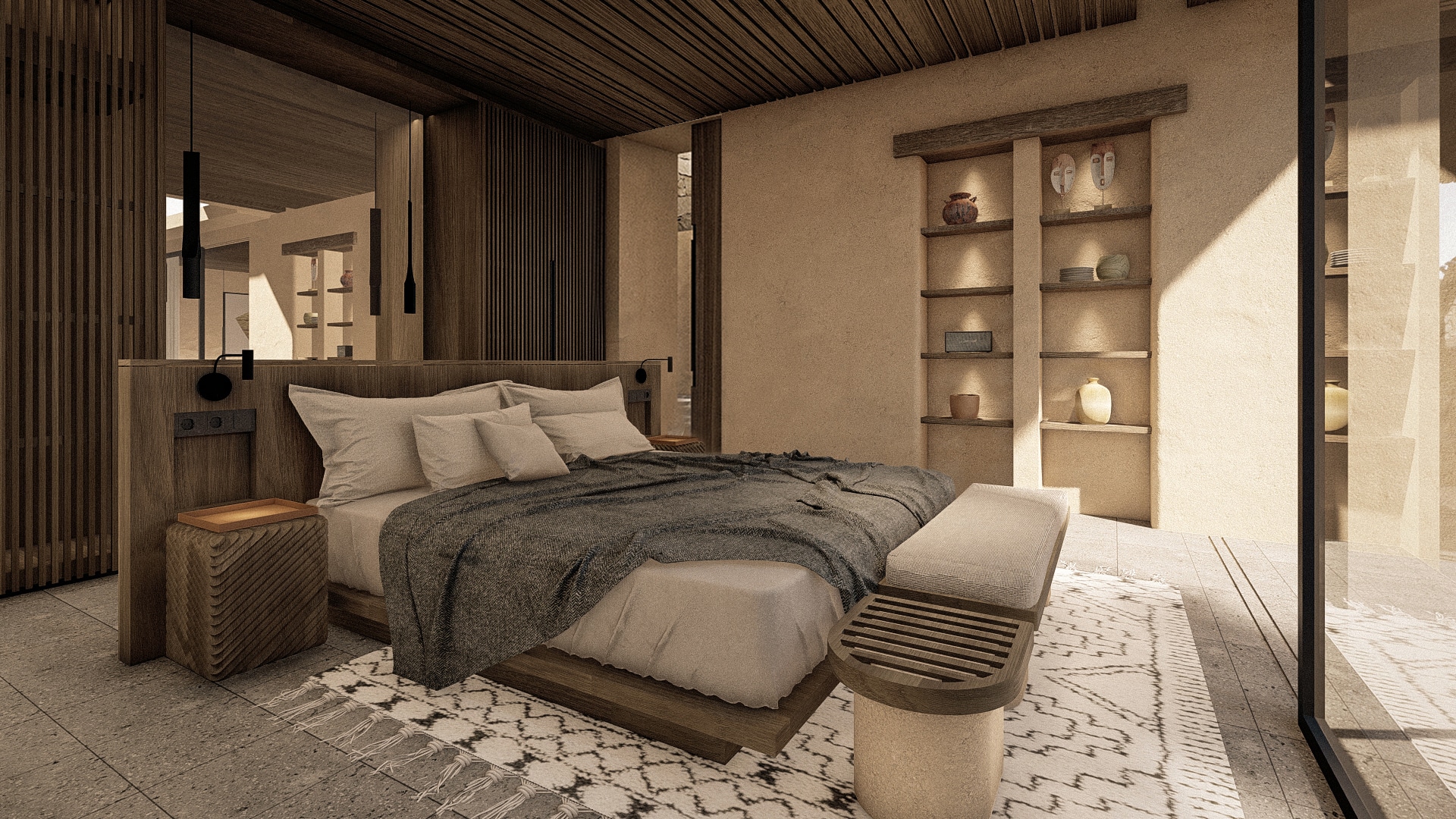 Design Assembly - Lombok Villas - Bali Architect - Interior Design - Lombok Villa - Master Bedroom