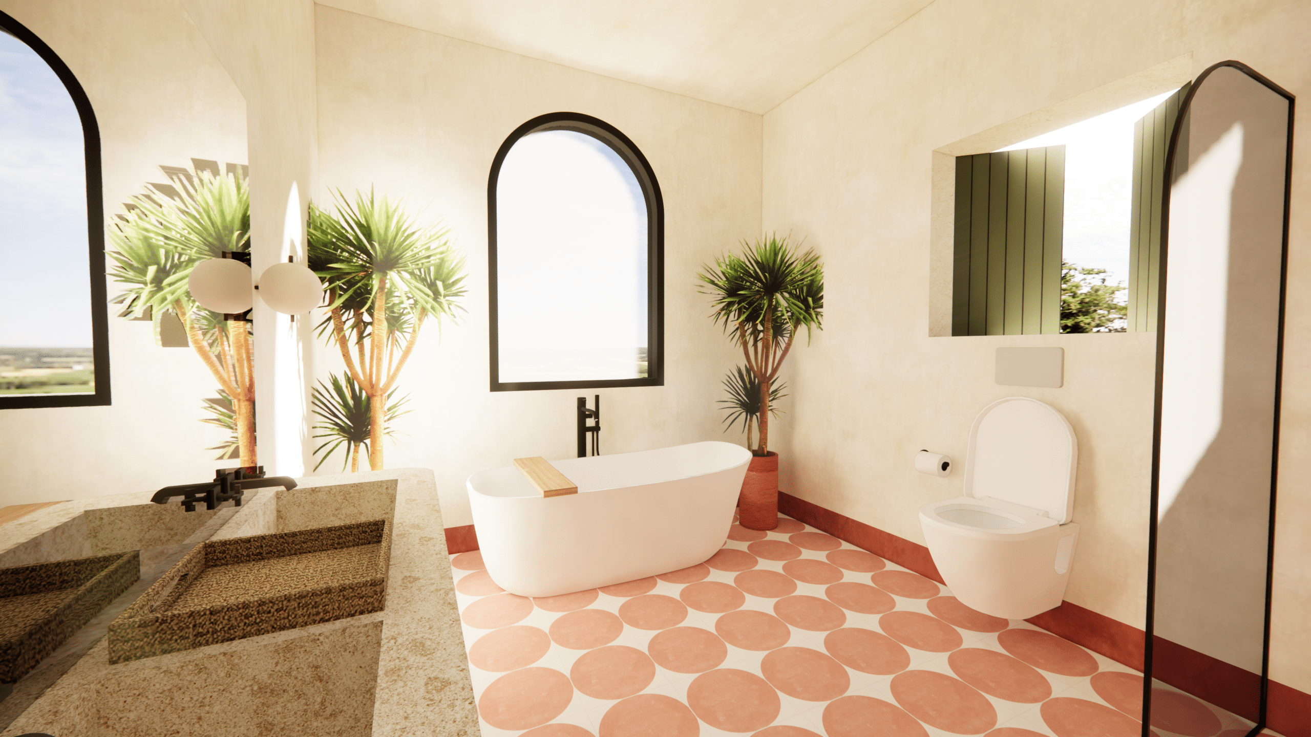 Design Assembly - Pererenan Villa - Bali Architect - Interior Design - Bali Villa - Bathroom - Bathtub