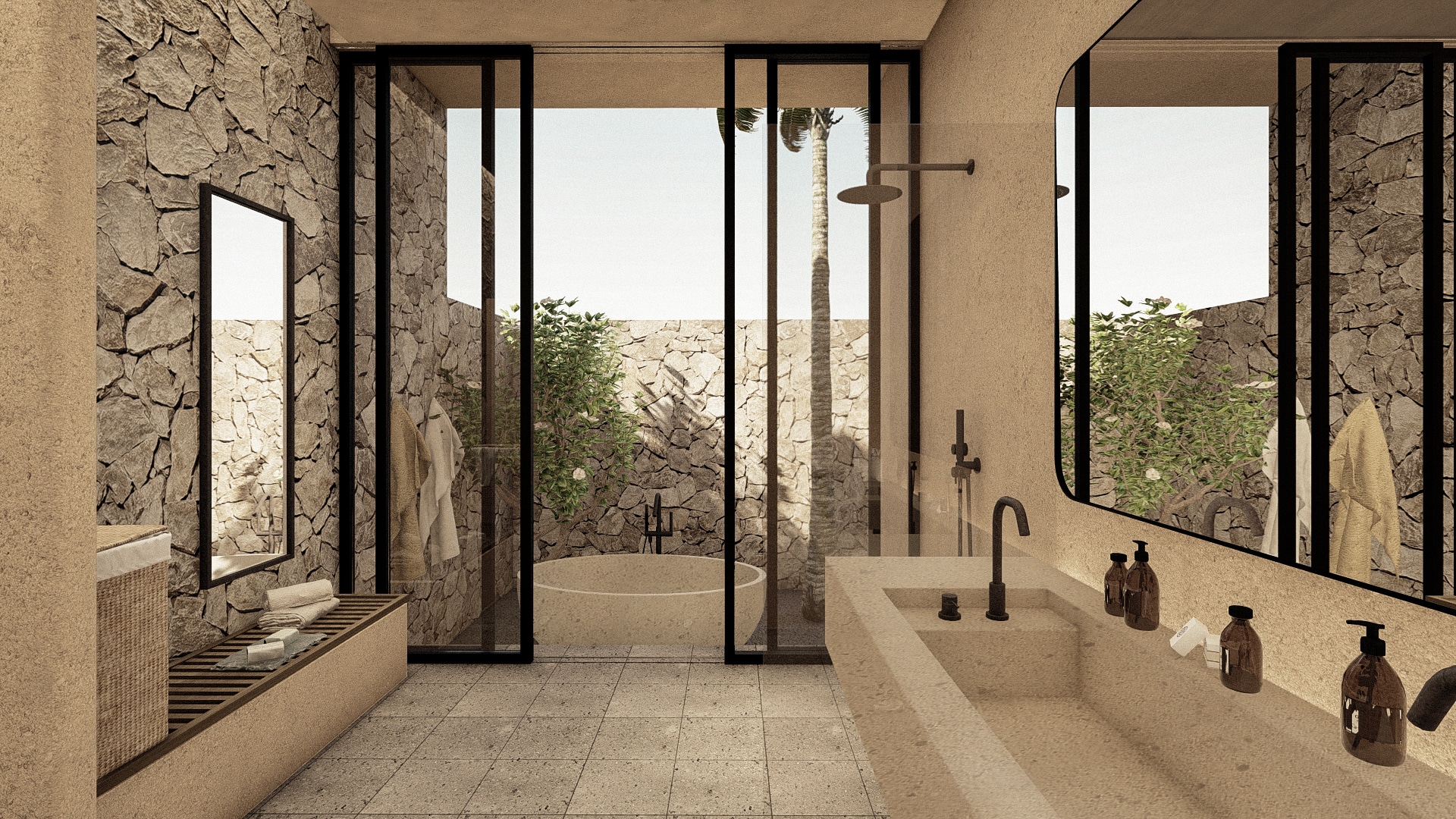 Design Assembly - Lombok Villas - Bali Architect - Interior Design - Lombok Villa - Bathroom