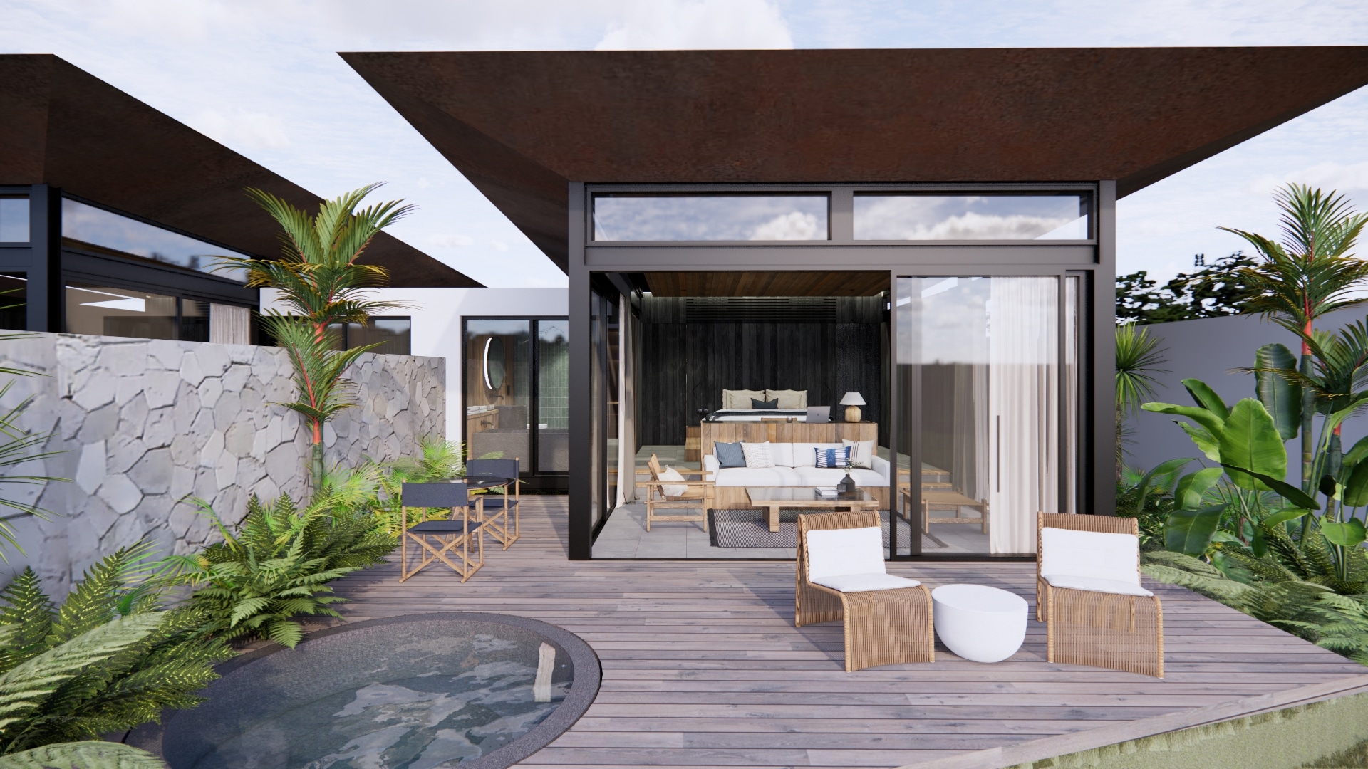 Design Assembly - Bingin Cabins - Bali Architect - Interior Design - Bali Villa - Building Facade