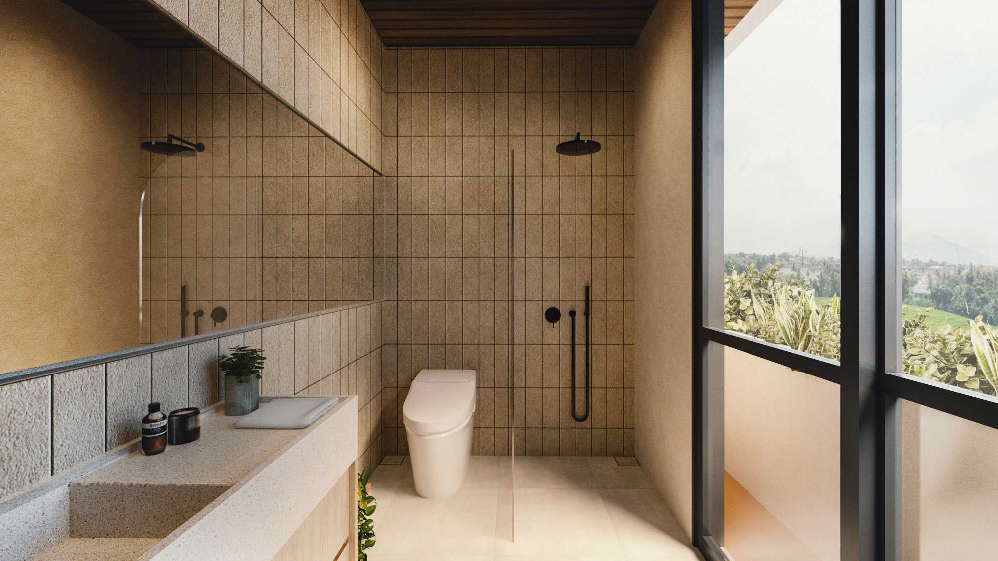 Design Assembly - Pantai Lima Heights - Bali Architect - Interior Design - Bali Villa - Penthouse Bathroom