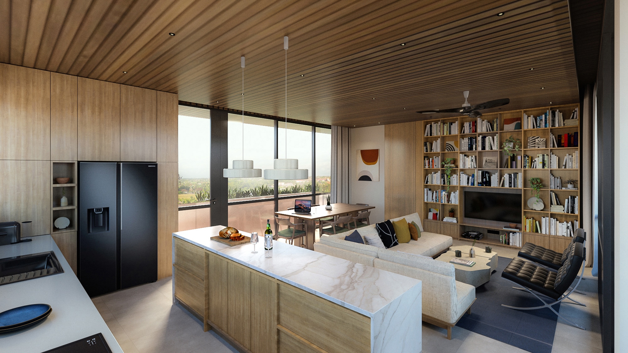 Design Assembly - Pantai Lima Heights - Bali Architect - Interior Design - Bali Villa - Penthouse Livingroom
