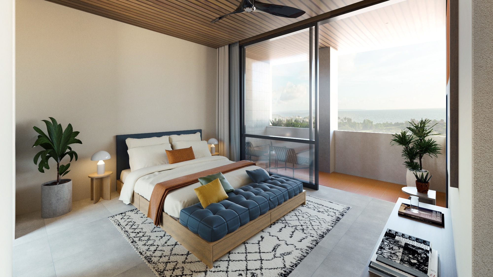 Design Assembly - Pantai Lima Heights - Bali Architect - Interior Design - Bali Villa - Penthouse Bedroom