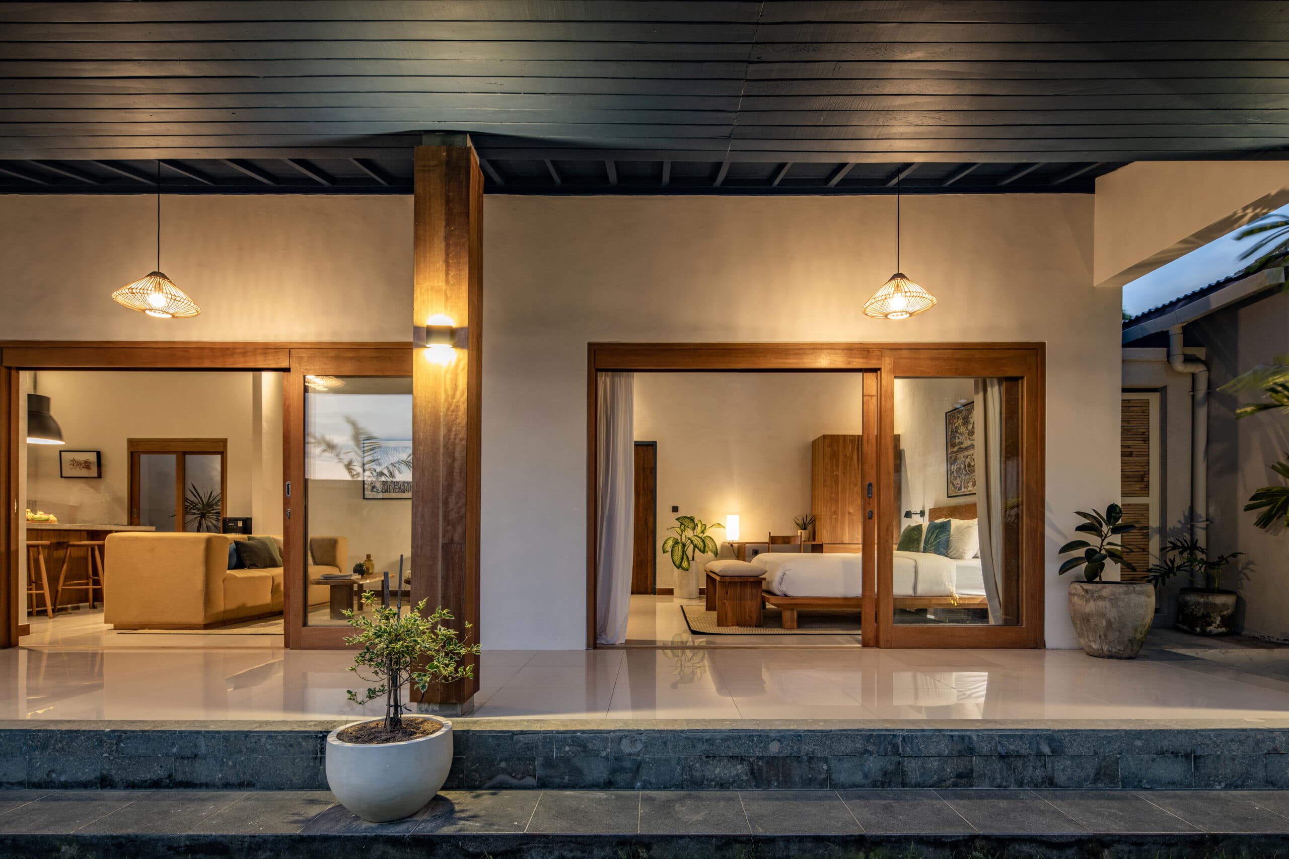 Design Assembly - Palm Studio - Bali Architect - Interior Design - Bali Villa - Living Room - Bedroom - Wooden - Building Facade